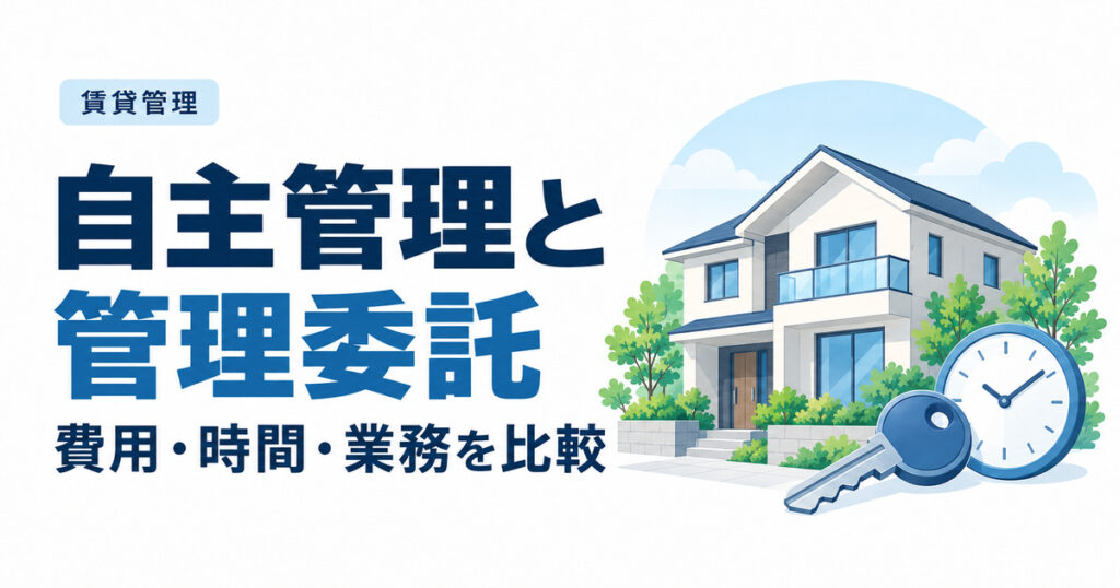 自主管理と管理委託はどちらが合う？費用・時間・任せる業務を比較